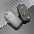 Transparent TPU Car Key Case Cover for VW Volkswagen Golf Polo Passat Jetta Beetle Bora for Skoda Octavia A5 Seat Leon Ibiza