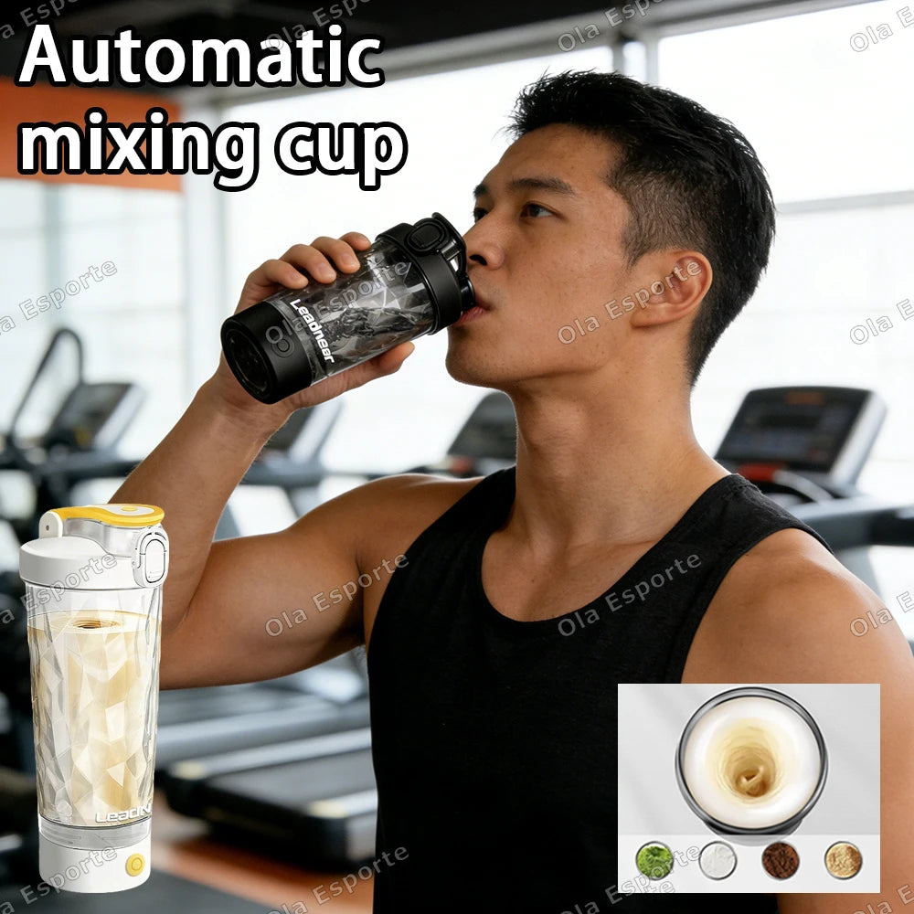 Electric Blender Cup Portable Blender Cup Milk Powder Protein Powder Blender Automatic Shaker Cup Home Travel Outdoor Sports Gym