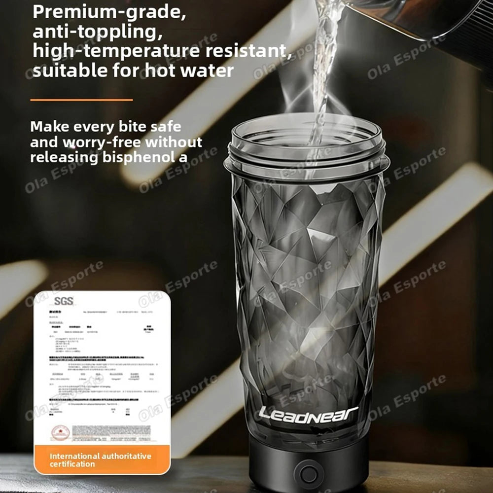 Electric Blender Cup Portable Blender Cup Milk Powder Protein Powder Blender Automatic Shaker Cup Home Travel Outdoor Sports Gym